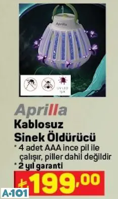 APRİLLA KABLOSUZ SİNEK ÖLDÜRÜCÜ